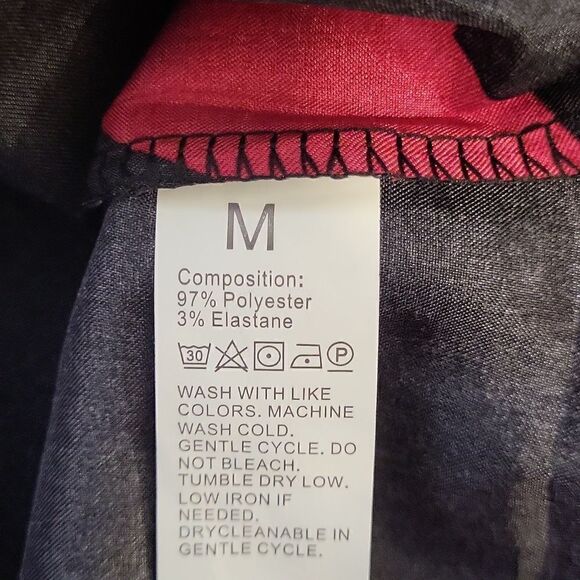 Women's Red Heart Print Black Pajama Set, Sleepwear and loungewear - Picture 11 of 12